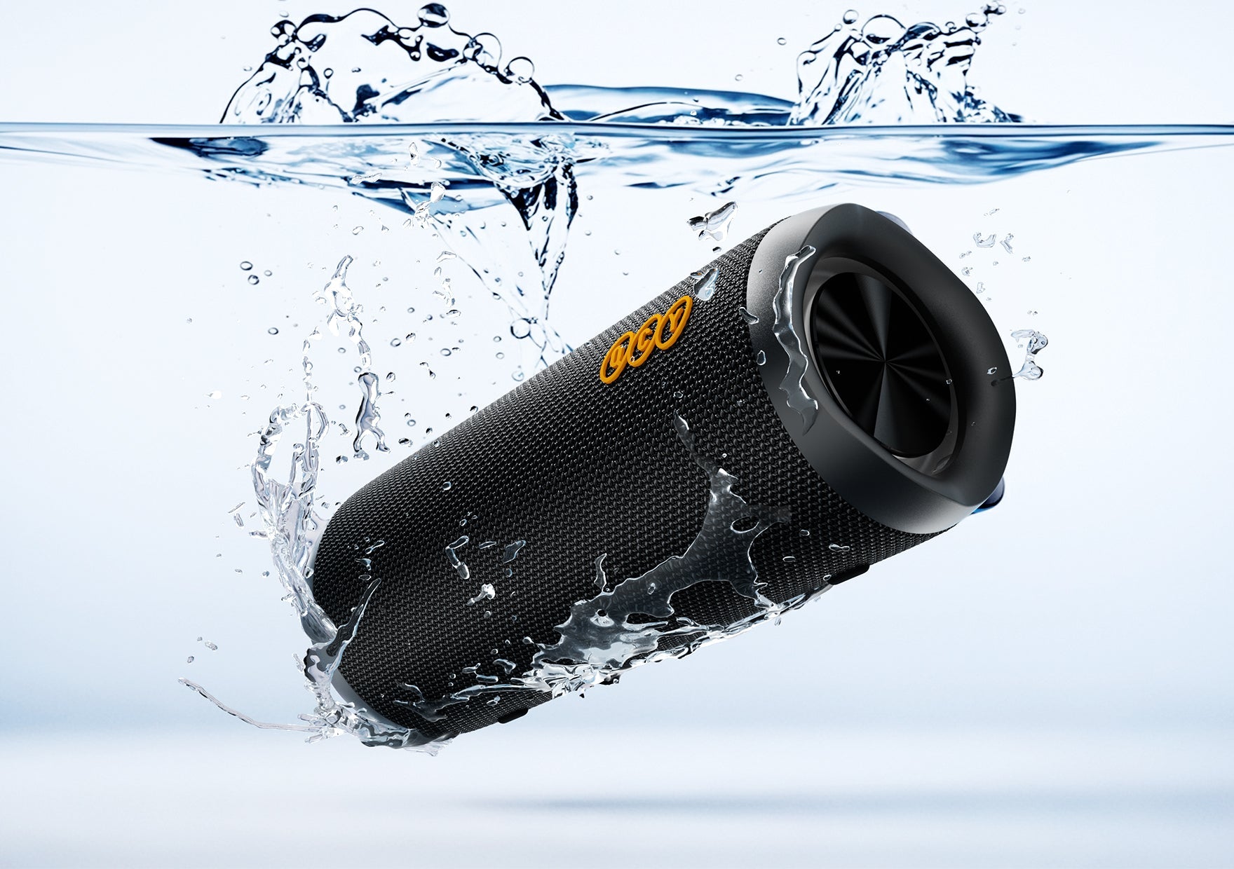 Haut-parleur Bluetooth étanche dans l'eau – robuste et imperméable pour une utilisation en extérieur.