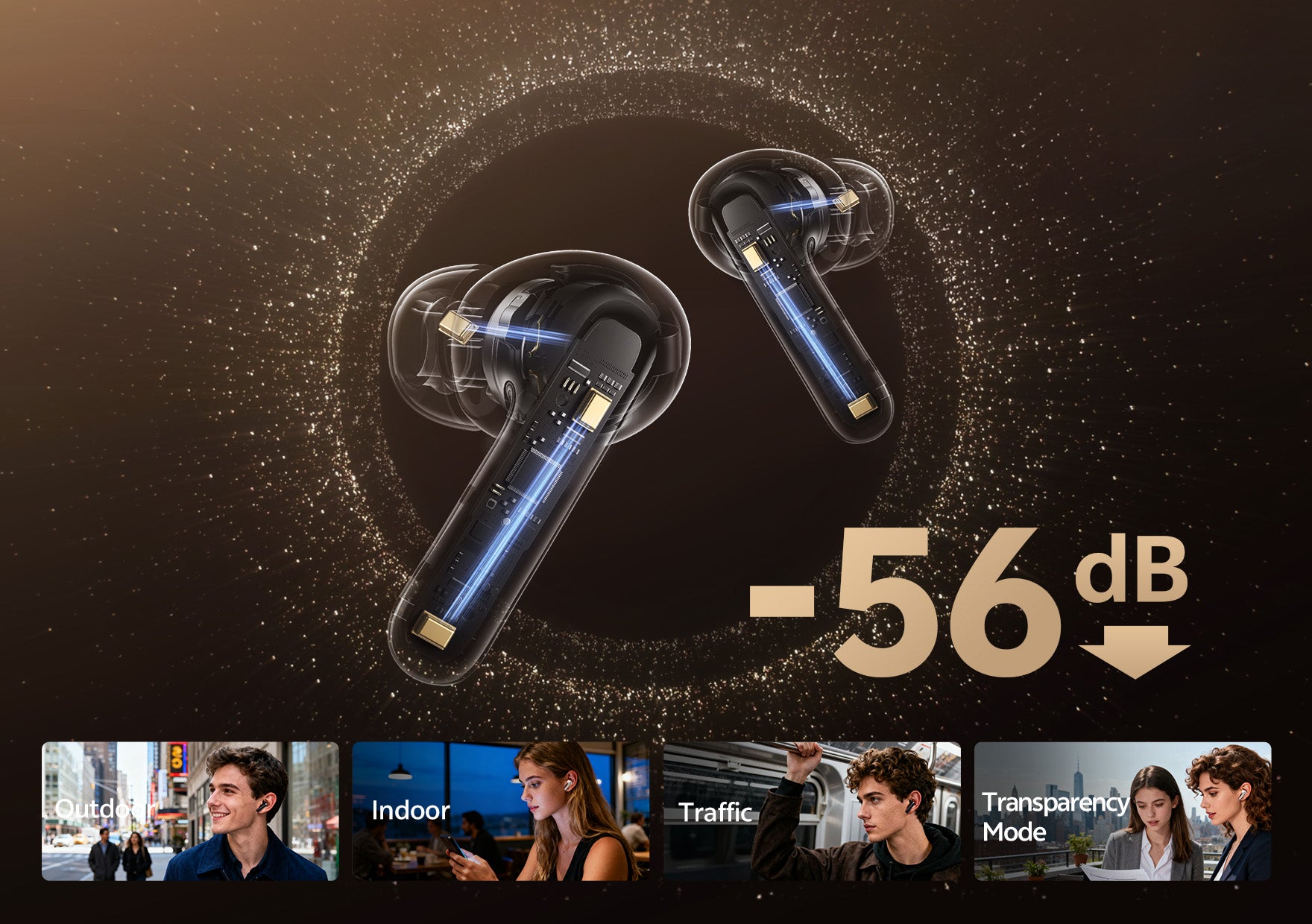 Casque Black Friday avec réduction de bruit de -56 dB.