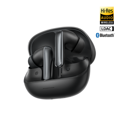 MeloBuds N65 : Noir, audio Hi-Res, LDAC, écouteurs Bluetooth dans un boîtier de charge.