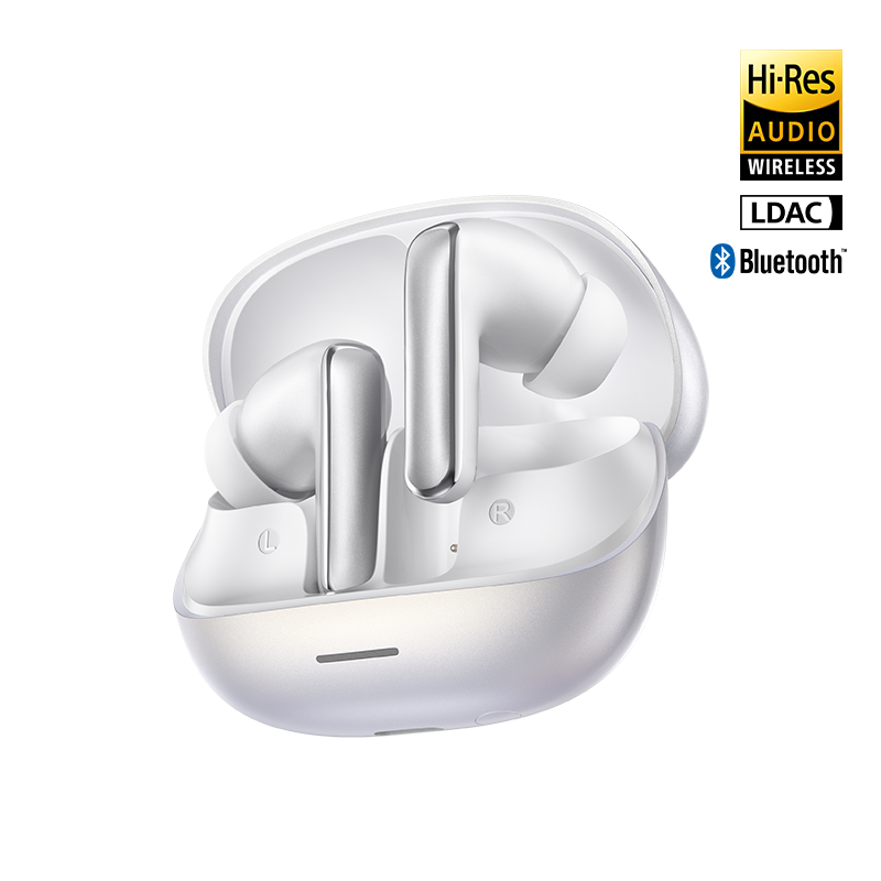 MeloBuds N65 – écouteurs sans fil blancs Hi-Res avec LDAC et Bluetooth.