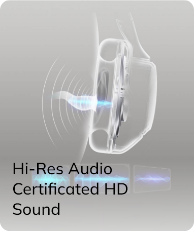 Écouteurs intra-auriculaires certifiés Hi-Res Audio pour un son HD