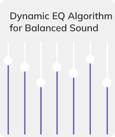 Algorithme d'égalisation dynamique pour un son équilibré.