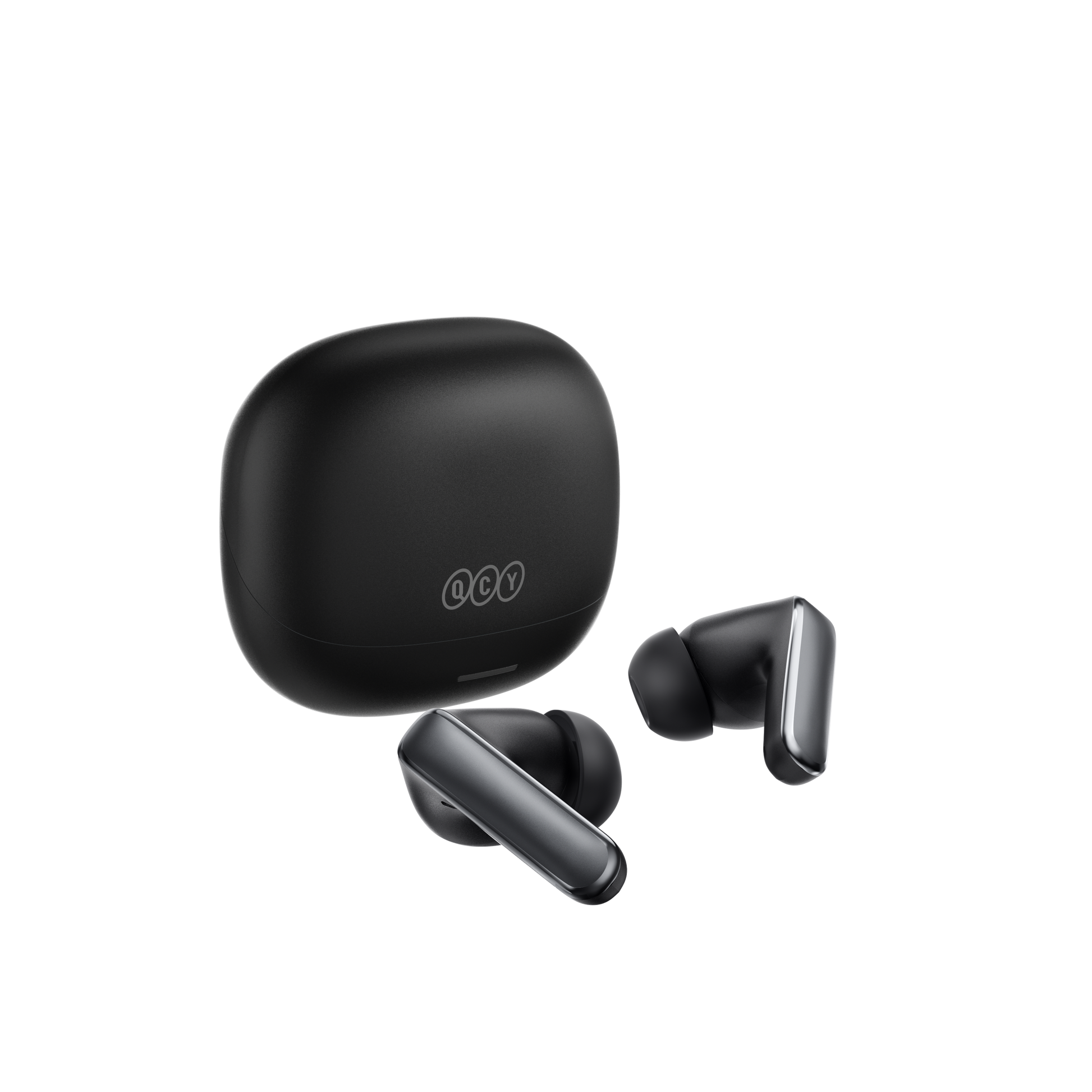 MeloBuds N65 – écouteurs True Wireless noirs avec étui de chargement.