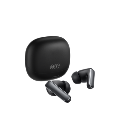 MeloBuds N65 – écouteurs True Wireless noirs avec étui de chargement.