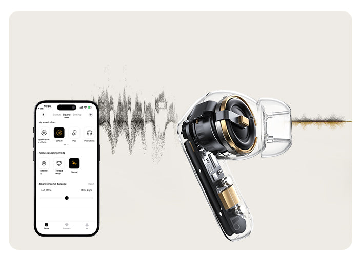 Casque avec technologie de réduction de bruit et application smartphone pour suppression du bruit et réglage du son